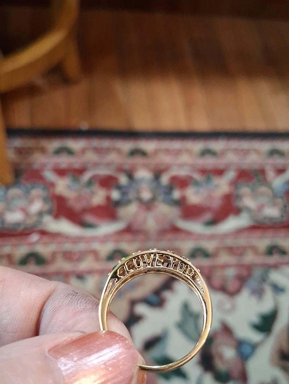 I Love You Ring Sz 8